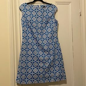 Melly M blue and white classic dress